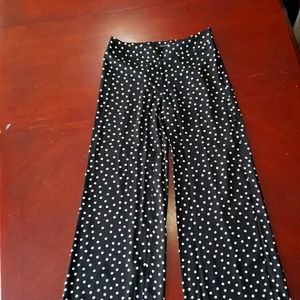 WHBM Wide leg polka-dot dress pants!